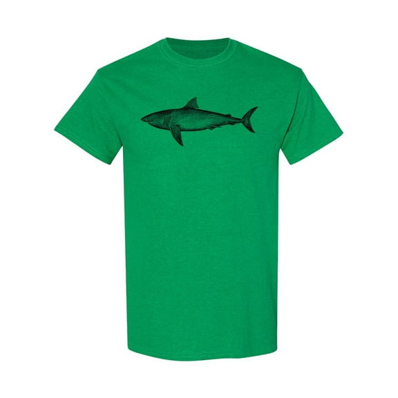 The Great White Shark Design T-Shirt Men -Image by Shutterstock, Male 3X-Large