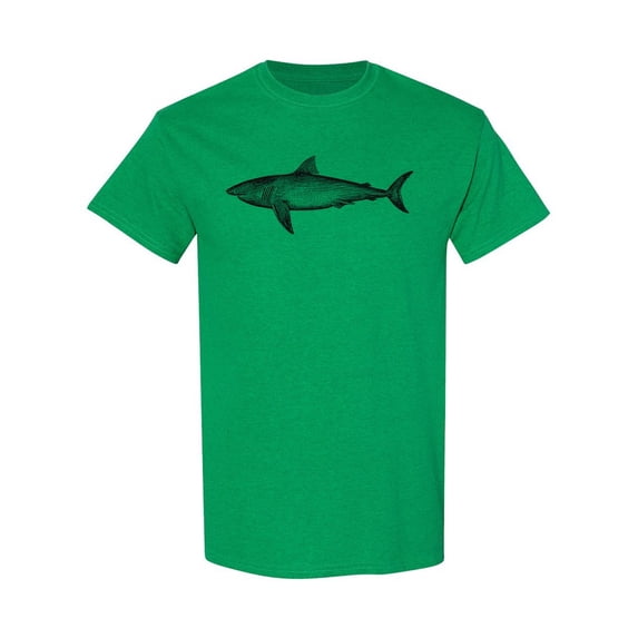 The Great White Shark Design T-Shirt Men -Image by Shutterstock, Male 3X-Large