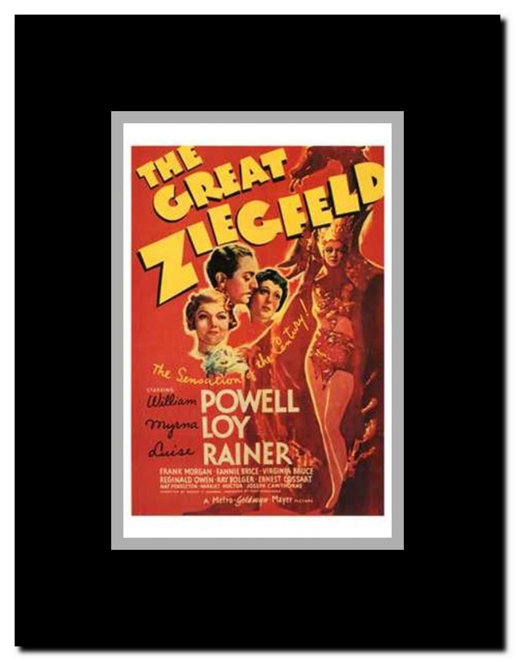 The Great Ziegfeld Framed Movie Poster