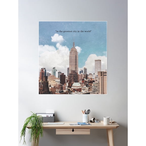 The Greatest City Poster Wall Art, Modern Wall Decor For Living Room Bedroom, 24x36 UNFRAMED