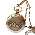 thumbnail image 1 of The Greatest DAD Pocket Watch ANTI-TARNISH Comfort Color Men's Watch WP-DAD-2, 1 of 5