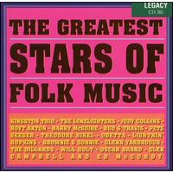 The Greatest Stars of Folk Music (CD) by Various Artists