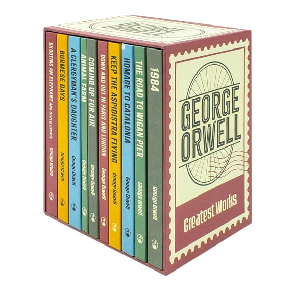 The Greatest Works of George Orwell 10 Books Hardback Collection  1984, Animal Farm & Classic Literature Collection