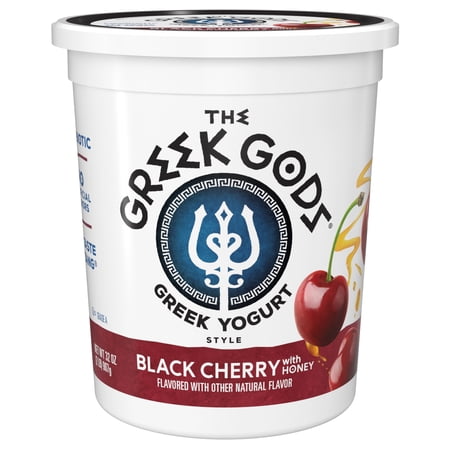 The Greek Gods Probiotic Black Cherry with Honey Greek Yogurt, 32 oz