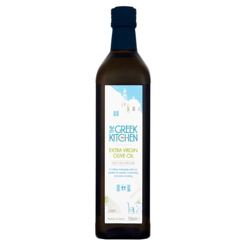 The Greek Kitchen Extra Virgin Olive Oil 750ml, British Import (Pack of 2)