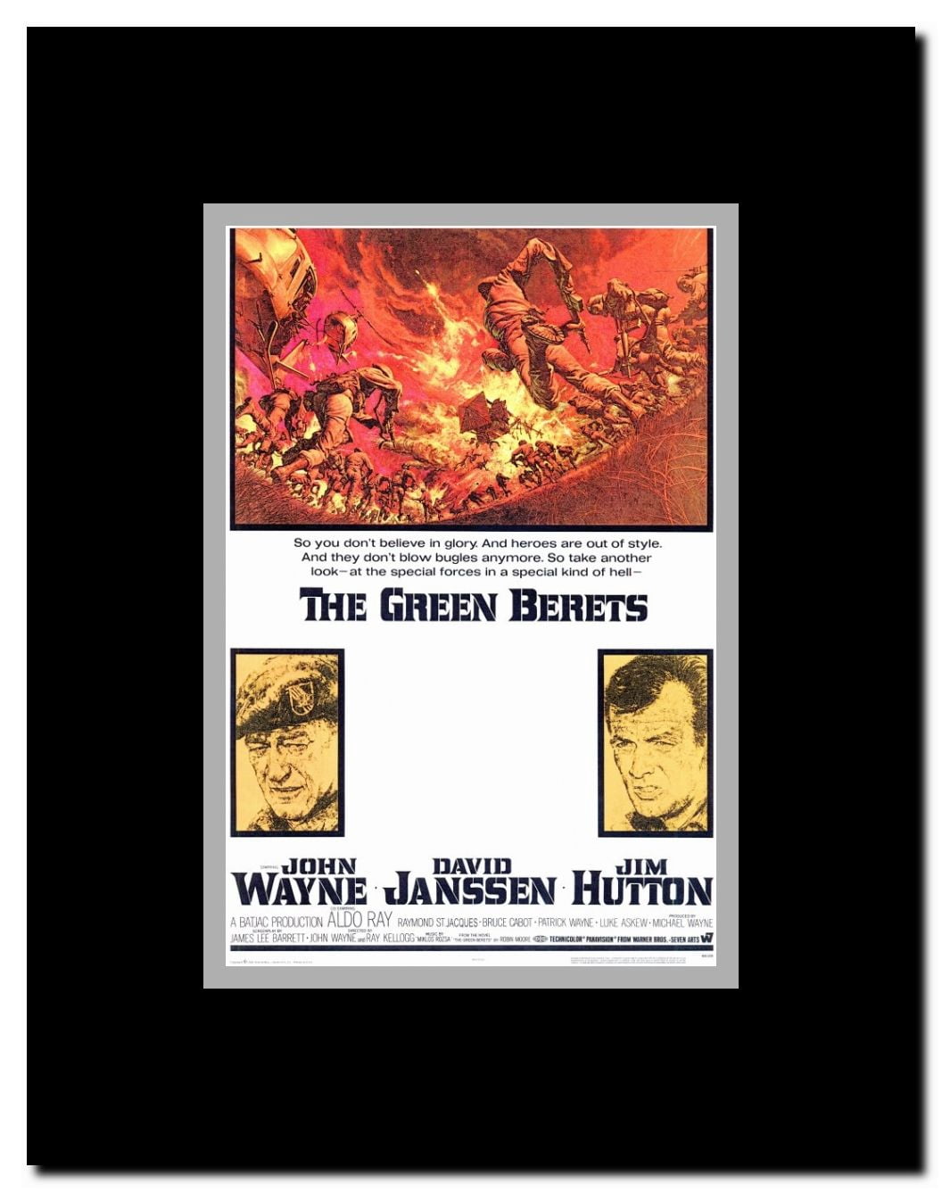 The Green Berets Framed Movie Poster