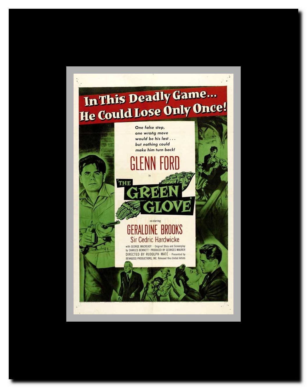 The Green Glove Framed Movie Poster