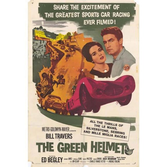 The Green Helmet Movie Poster Print (27 x 40)