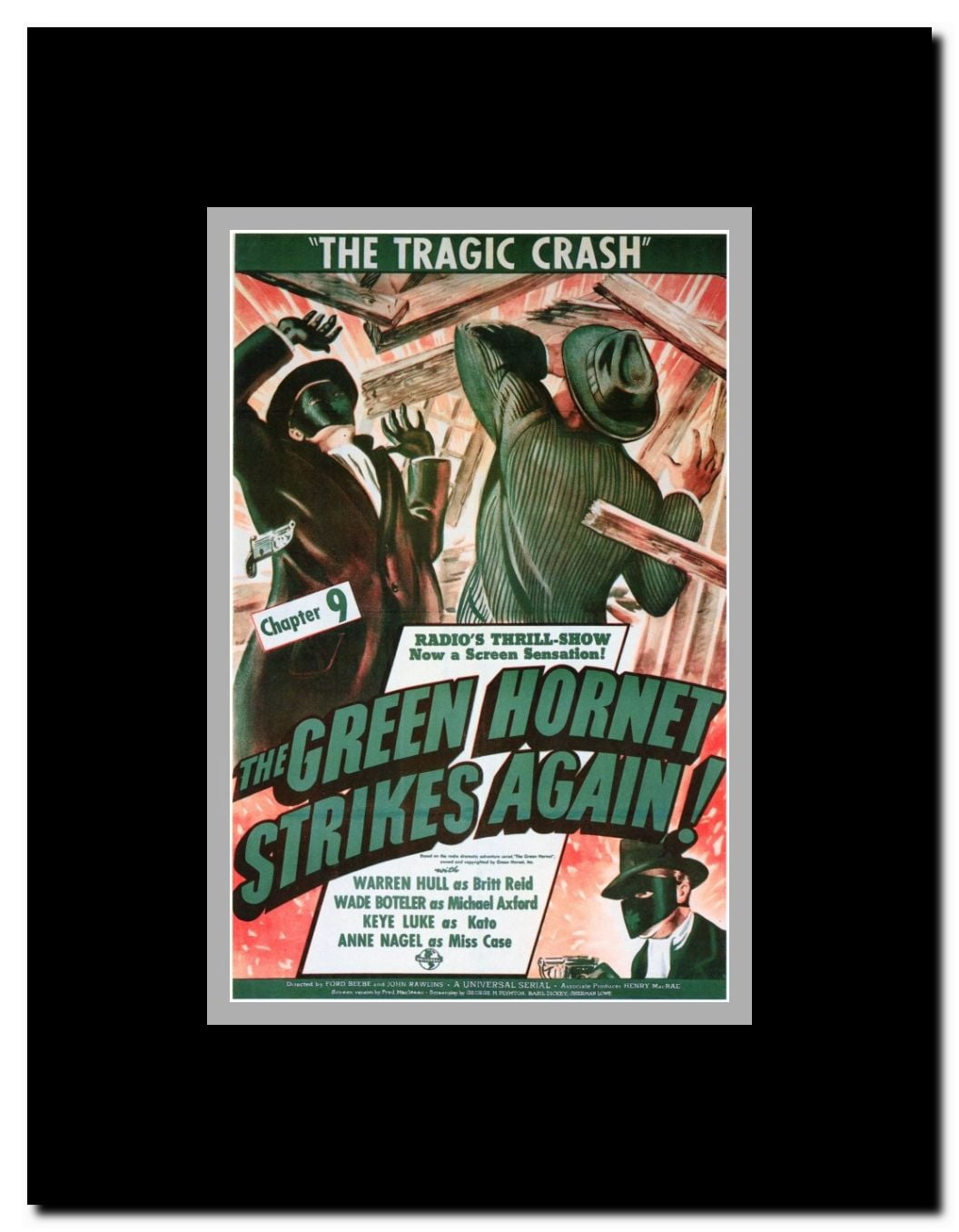 The Green Hornet Strikes AgainGreen Hornet Strikes Again Framed Movie Poster