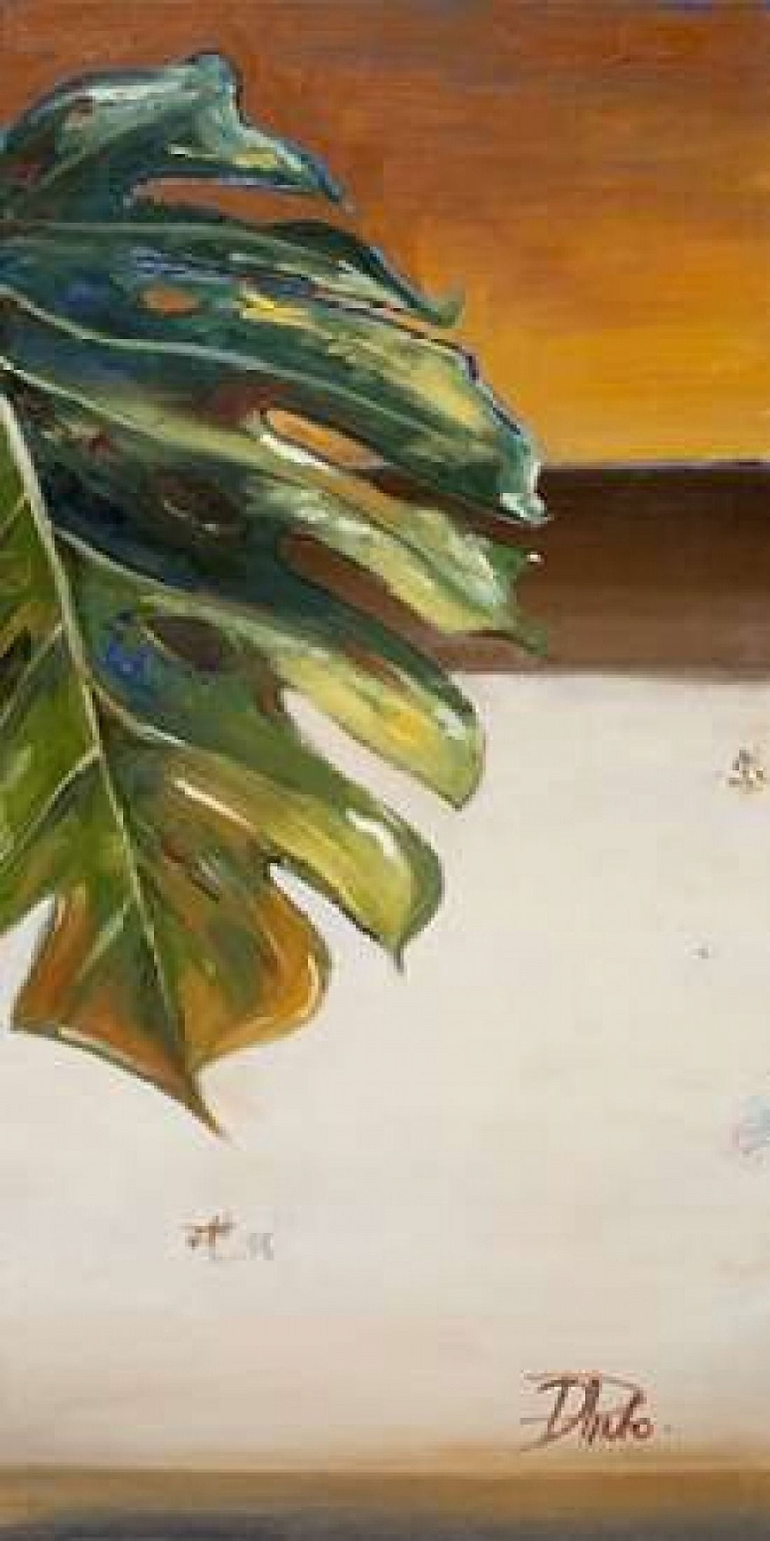 The Green Leaf II Canvas Art - Patricia Pinto (24 x 48)