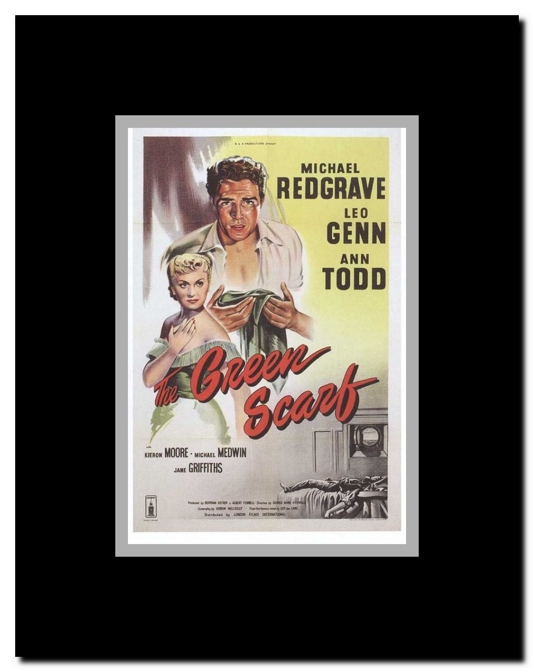 The Green Scarf Framed Movie Poster