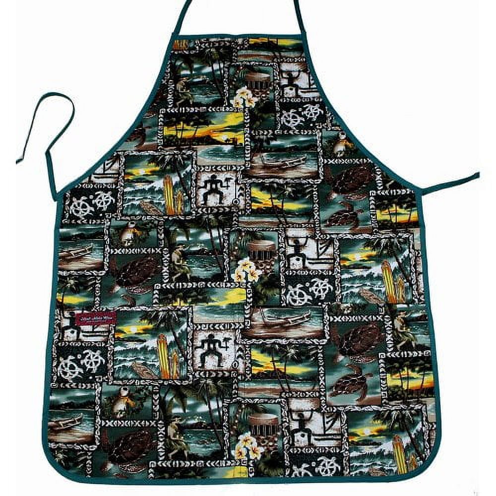The Green Tapa Hawaiian Apron