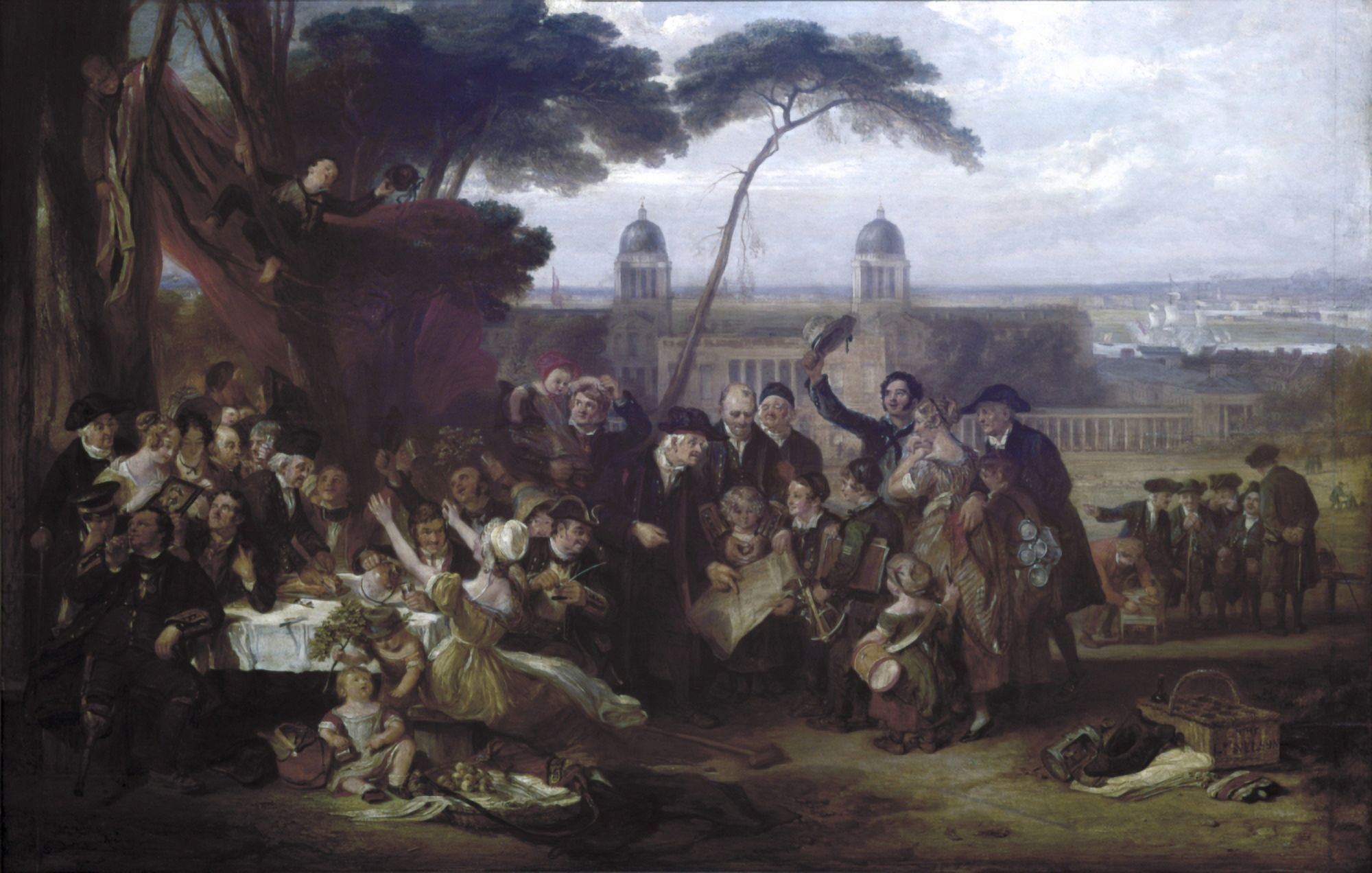 The Greenwich Pensoners Canvas Art - (36 x 24)