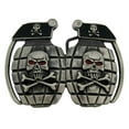 thumbnail image 1 of The Grenade Belt Buckle Skull Skeleton Tattoo US Army Soldier Device Explosive, 1 of 2