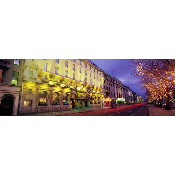 The Gresham Hotel Dublin Oconnell Street Dublin Ireland Canvas Art - The Irish Image Collection Design Pics (34 x 11)