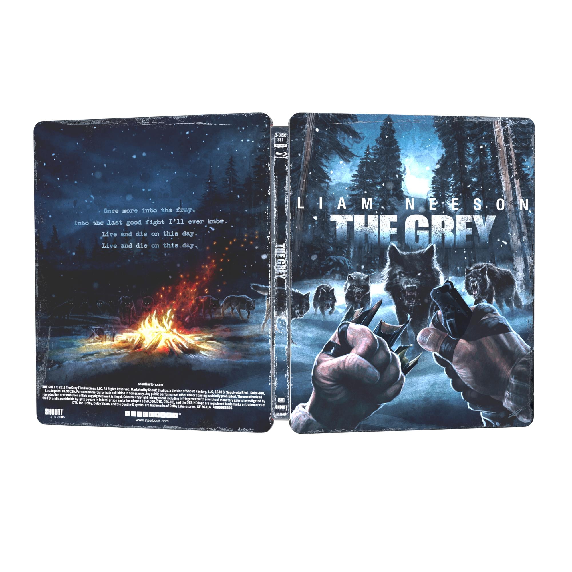The Grey (2011) (Limited Edition Steelbook) (4K Ultra HD + Blu-ray) Shout Factory, Drama