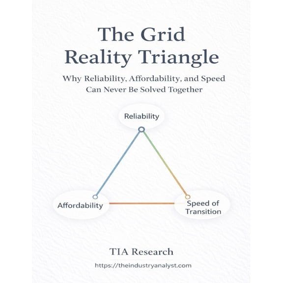 Tia Research-Analyst Frameworks The Grid Reality Triangle: Why Reliability, Affordability, and Speed Can Never Be Solved Together, (Paperback)