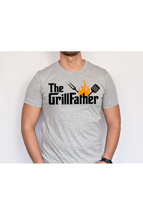 The GrillFather BBQ Dad T-Shirt – Father's Day for Grill Master – Backyard BBQ Dad Shirt – Summer Cookout Tee – Grill King Dad All Size S-5Xl
