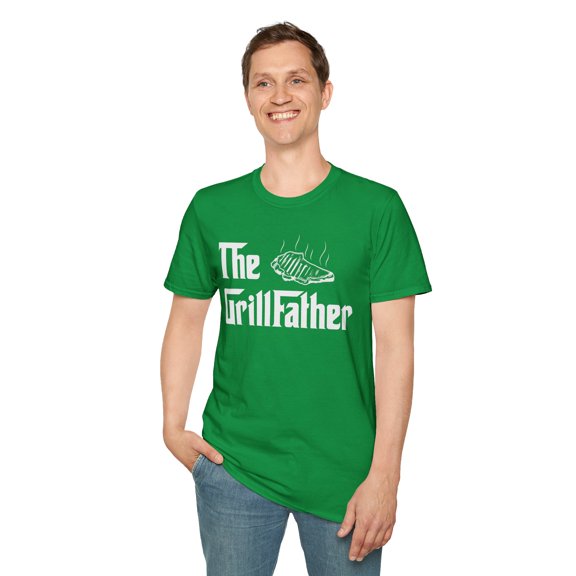 The GrillFather, Gildan Unisex Softstyle T-Shirt, Dad's Graphic Tee, S-3XL