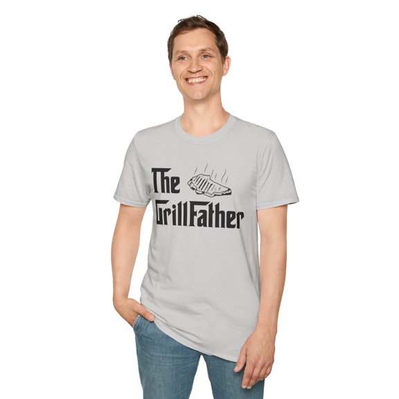 The GrillFather, Gildan Unisex Softstyle T-Shirt, Dad's Graphic Tee, S-3XL