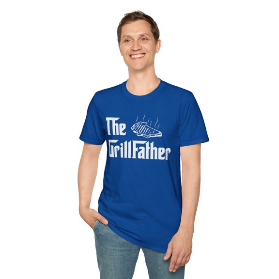 The GrillFather, Gildan Unisex Softstyle T-Shirt, Dad's Graphic Tee, S-3XL