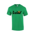 thumbnail image 1 of The Grillfather Dad Grandpa Funny Grillin Men's Short Sleeve Fathers Day T-shirt Graphic Tee-Heather Irish Green-6xl, 1 of 4