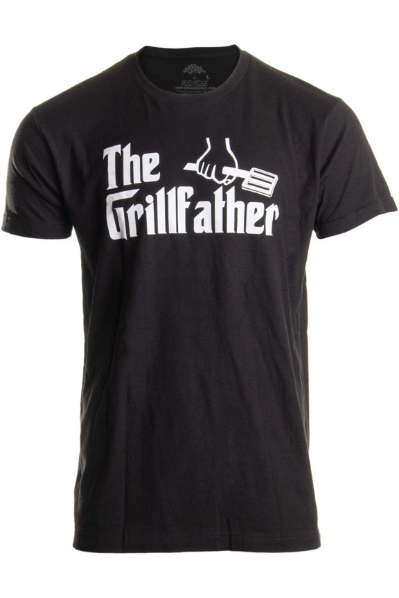 The Grillfather | Funny Dad Grandpa Grilling BBQ Meat Humor T-Shirt Joke for Men