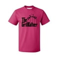 thumbnail image 1 of The Grillfather Funny Father's Day Gift Men's T-shirt, Cyber Pink, 3XL, 1 of 2