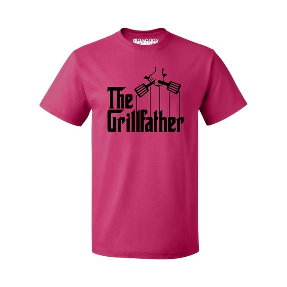 The Grillfather Funny Father's Day Gift Men's T-shirt, Cyber Pink, M