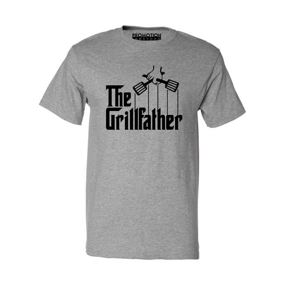 The Grillfather Funny Father's Day Gift Men's T-shirt, Heather Gray, M