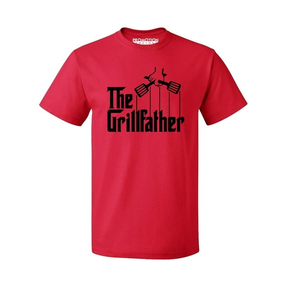 The Grillfather Funny Father's Day Gift Men's T-shirt, Red, L