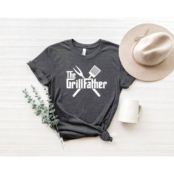 The Grillfather shirt, BBQ Shirt, Shirt for Chef, Butcher Shirt, BBQ Dad Tshirt, Dad Shirt, For Him All Size S-5Xl
