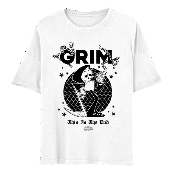 Grim This Is The End Adult Unisex Short Sleeve T-Shirt (White, S-XXL)