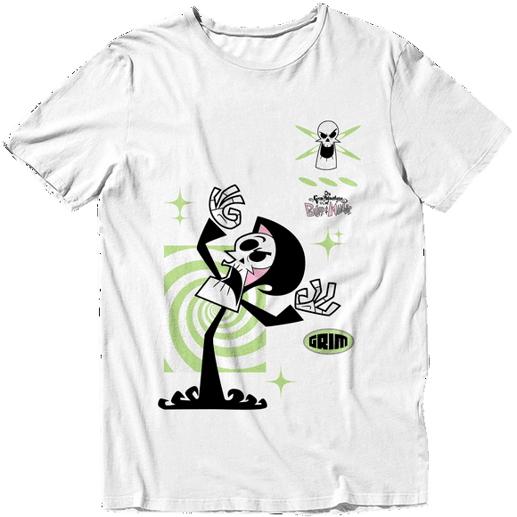Y2K Grim Adult Unisex Short Sleeve T-Shirt (White, S-XXL)