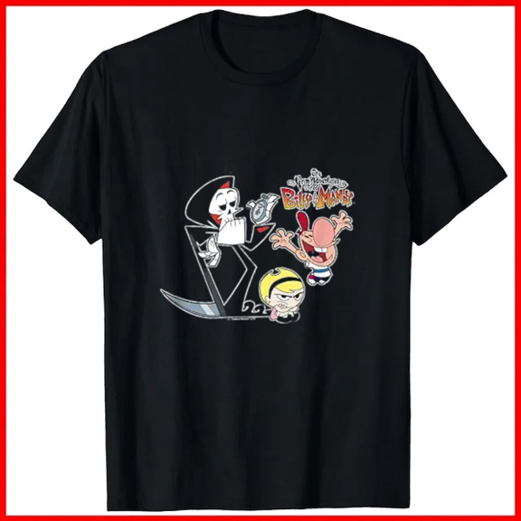 The Grim Adventures of Billy Mandy Splatter Cast Cartoon Top Unisex T-Shirt, up to size 5XL