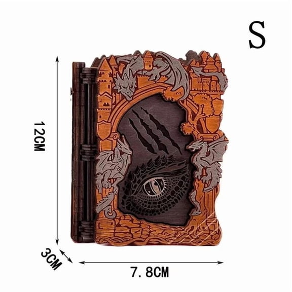 The Grimoire Gift Box.Dragon Storage Box Dragon Pattern Wooden Box Wooden Crafts, Dragon Totem Storage Boxes