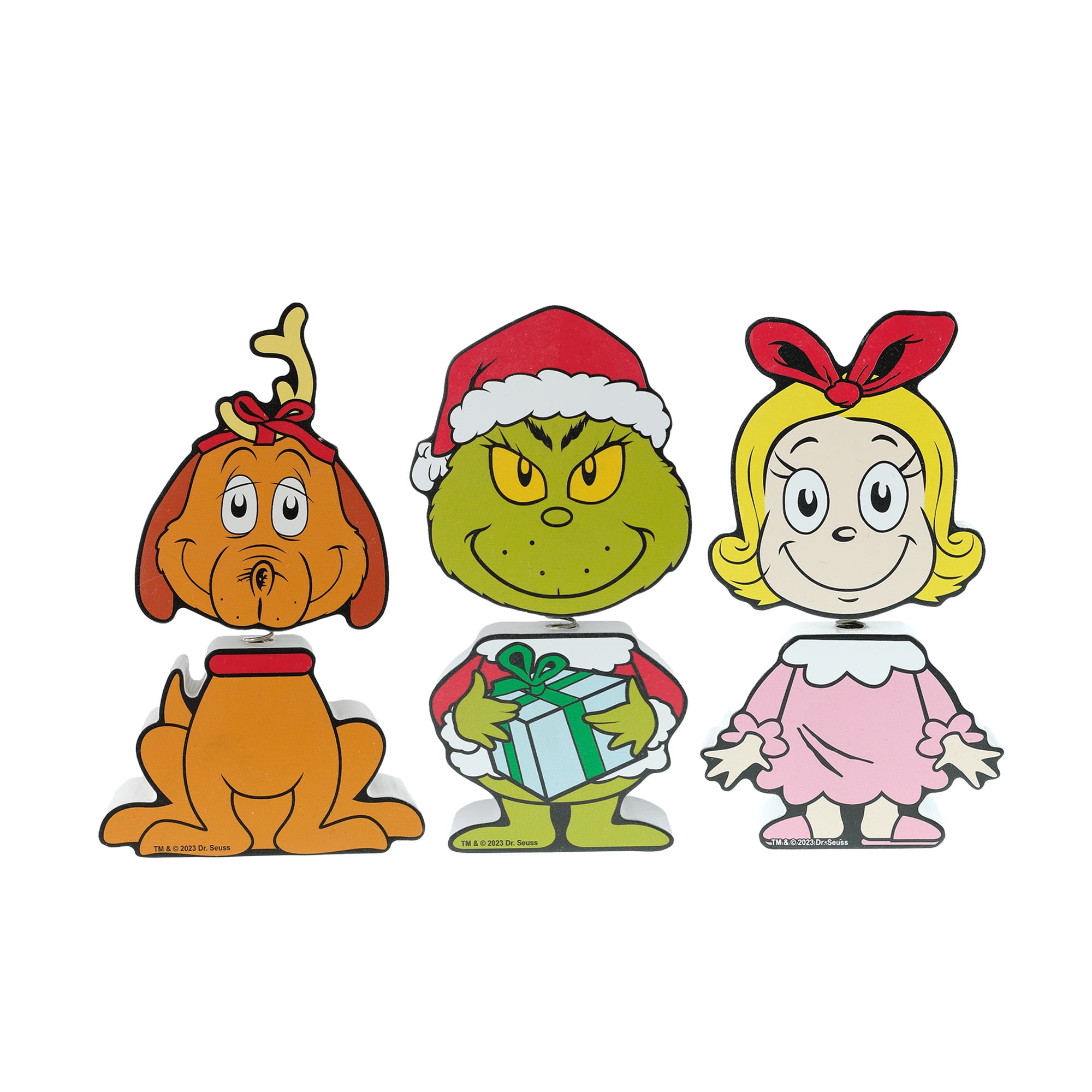 【2025年】お歳暮ギフト The Décor Top Table Bobblehead Wood Chunky Piece 3 Grinch, アメコミ