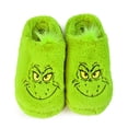 The Grinch Adult Face Faux Fur Slippers - Walmart.com