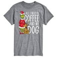 thumbnail image 1 of The Grinch - All I Need Is Coffee And My Dog - Men's Short Sleeve Graphic T-Shirt, 1 of 5