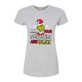 thumbnail image 1 of The Grinch - All Your Sweaters Are Ugly - Juniors Fitted Graphic T-Shirt, 1 of 4
