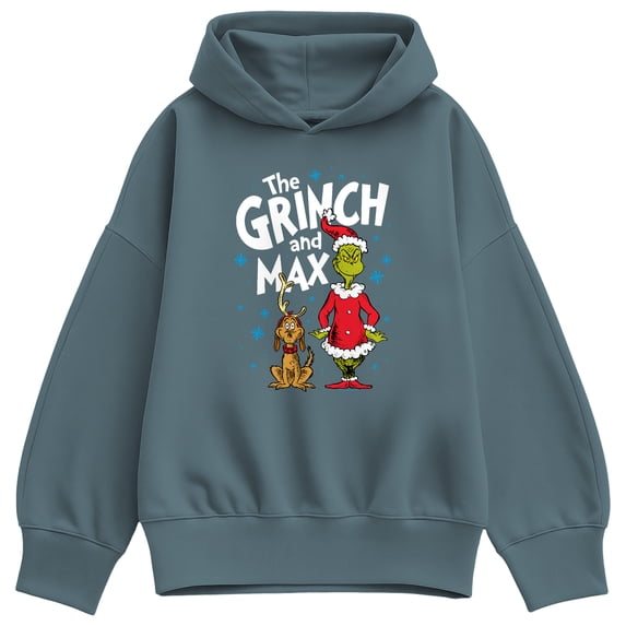 The Grinch - And Max - Women's Oversized Fleece Hoodie Sweatshirt