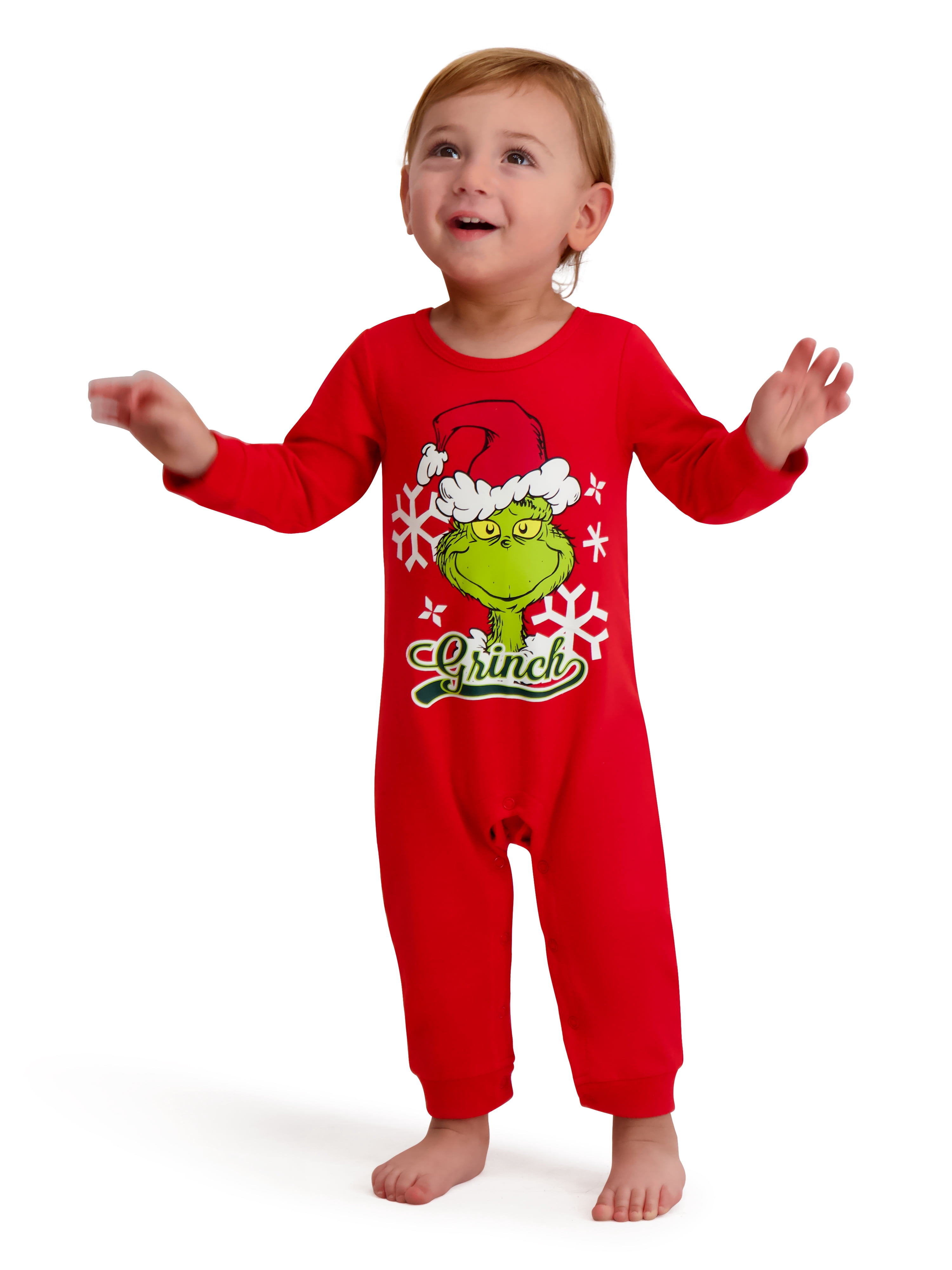 The Grinch Baby Unisex Red Coverall, Sizes 0/3M-24M