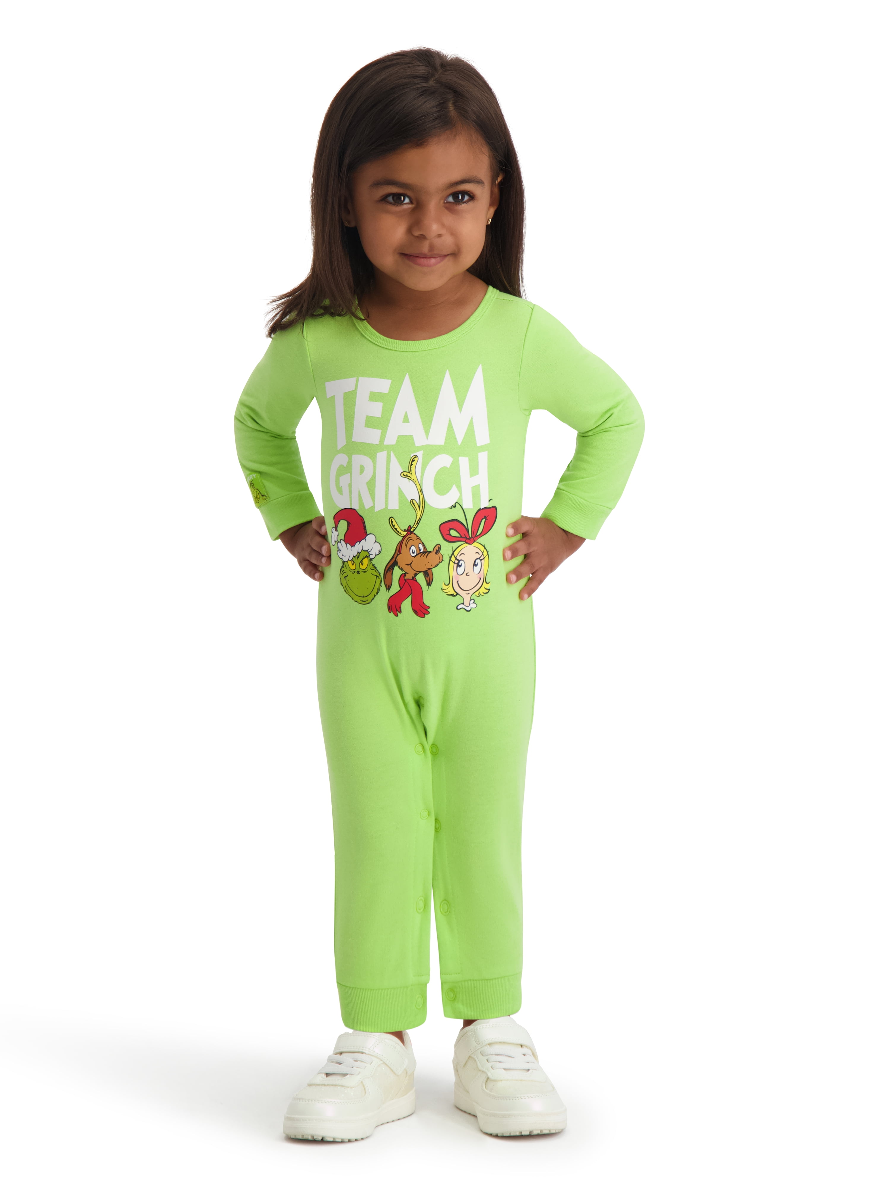 The Grinch Baby Unisex "Team Grinch" Coverall, Sizes 0/3M-24M