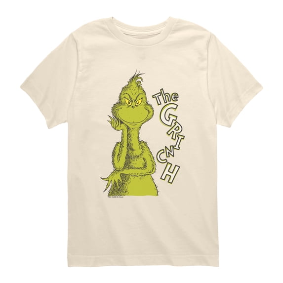 The Grinch - Big Portrait Boys' Short Sleeve Graphic T-Shirt