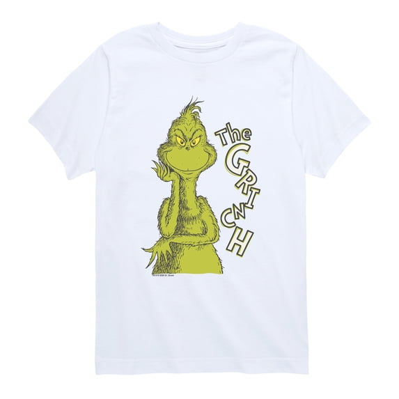 The Grinch - Big Portrait Boys' Short Sleeve Graphic T-Shirt
