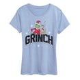 thumbnail image 1 of The Grinch - Block Letters And Max - Women's Short Sleeve Graphic T-Shirt, 1 of 3