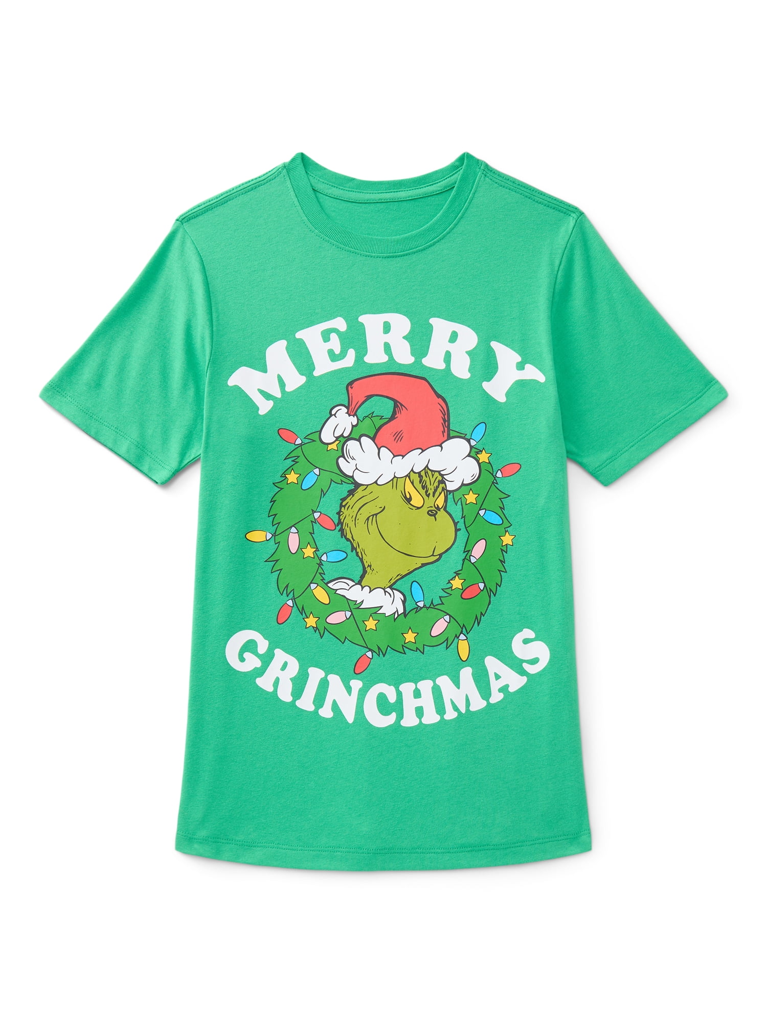 The Grinch, Boys' & Big Boys' Graphic Christmas Tee, Merry Grinchmas, Sizes 4-18