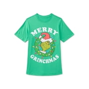 The Grinch, Boys' & Big Boys' Graphic Christmas Tee, Merry Grinchmas, Sizes 4-18