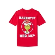 The Grinch, Boys' & Big Boys' Graphic Christmas Tee, Naughty Who, Sizes 4-18