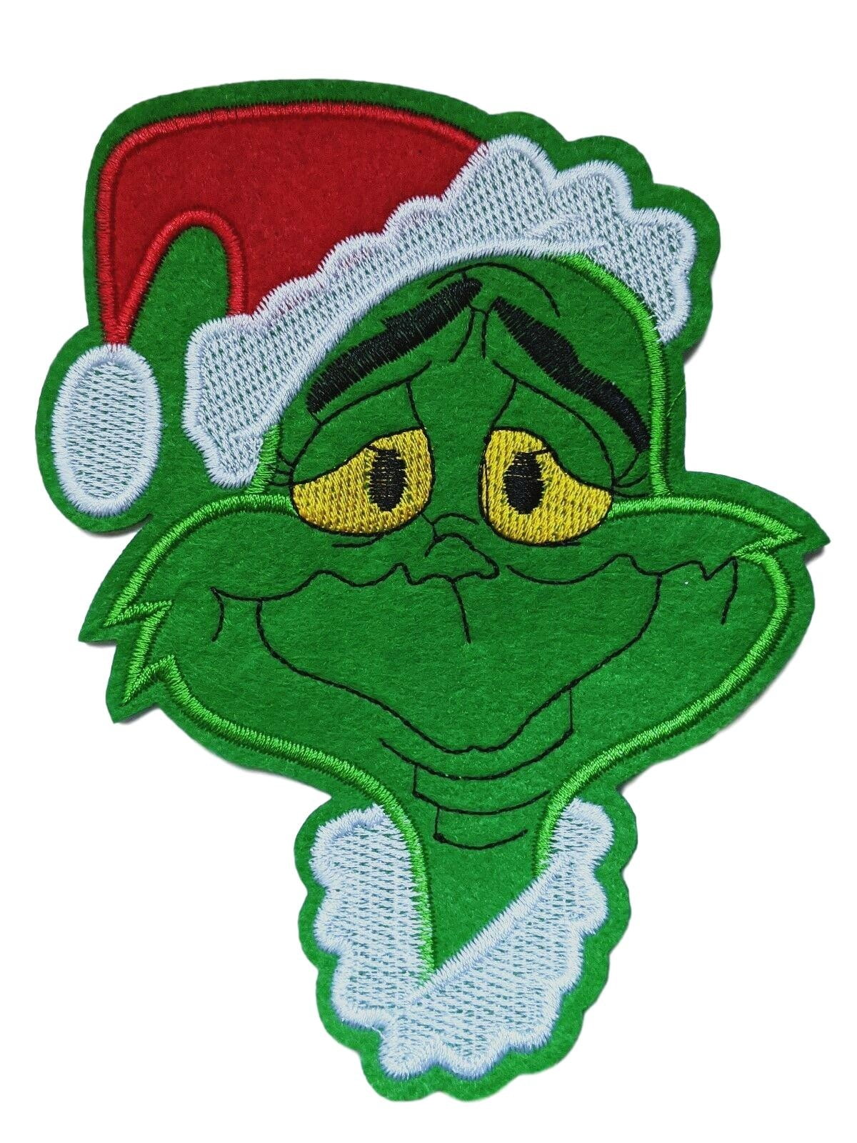 The Grinch Cartoon Character 6 Inches Tall Embroidered Iron On